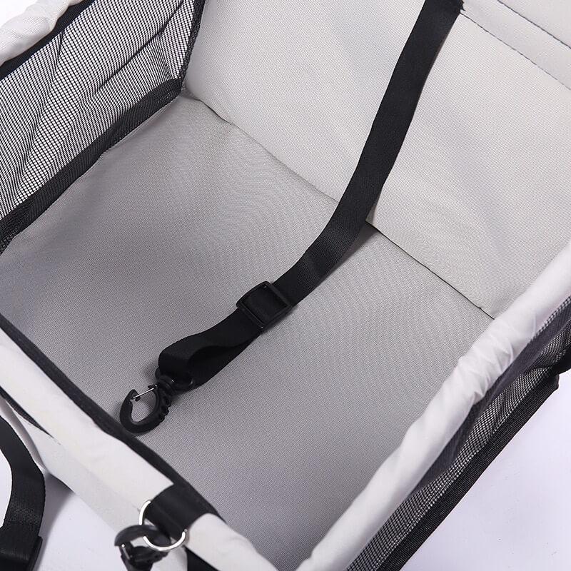Pet Car Safety Seat with Secure Harness Straps