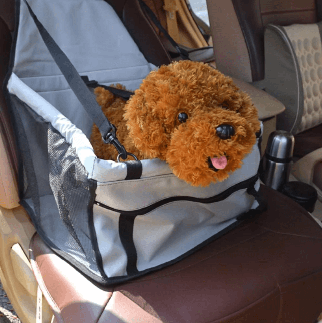 Pet Car Safety Seat with Secure Harness Straps