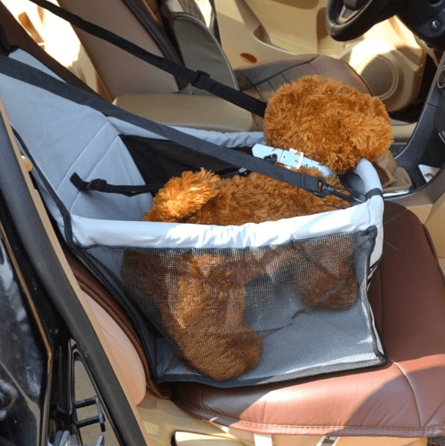Pet Car Safety Seat with Secure Harness Straps