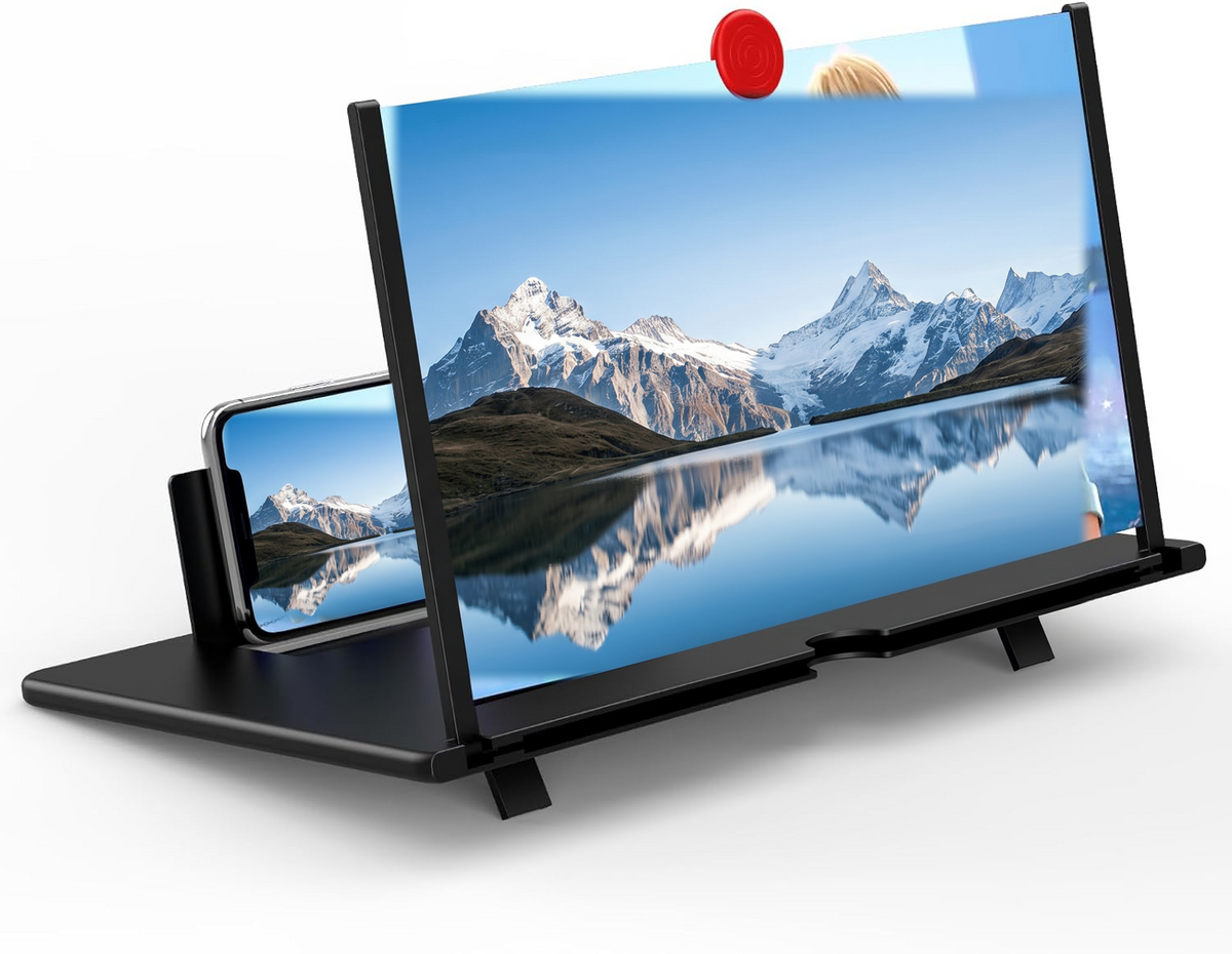 12 inch phone screen magnifier with foldable stand