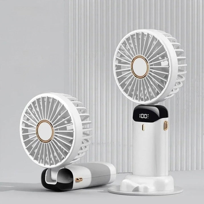 Handheld Mini Fan with 3000mAh Rechargeable Battery