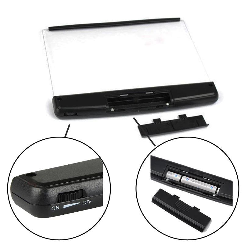 Flat Panel LED Book Light with Night Mode