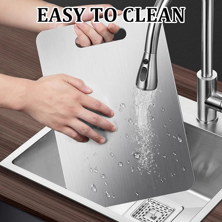 Stainless Steel Cutting Board for Durable Food Preparation