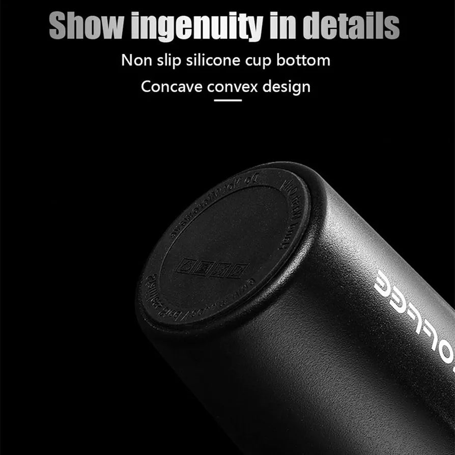Stainless Steel Mug with Temperature Display for Hot and Cold Drinks