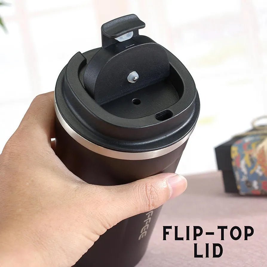Stainless Steel Mug with Temperature Display for Hot and Cold Drinks
