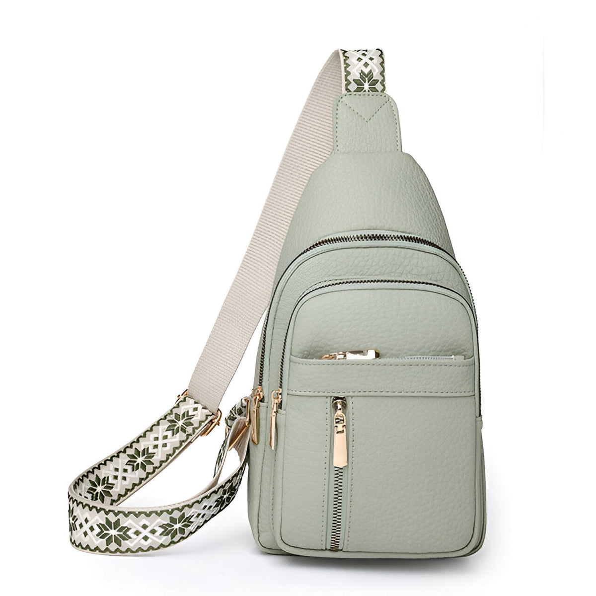 Casual Anti-Theft Crossbody Bag with Zipper Pockets