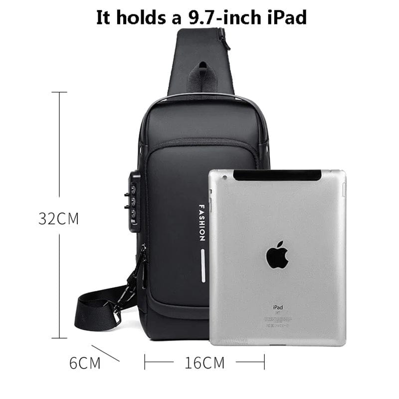 Men's Waterproof Shoulder Bag for Daily and Travel Use