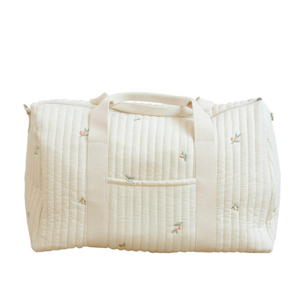 Large Bear Print Quilted Baby Bag for Maternity Travel