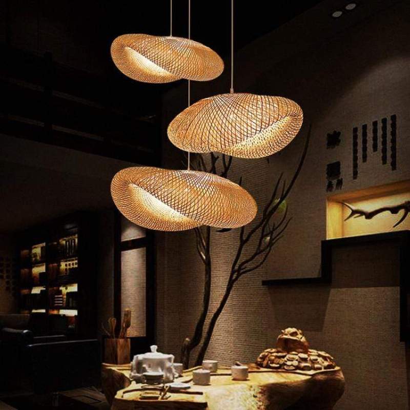 Bamboo Globe Pendant Lamp - Decorative Dining