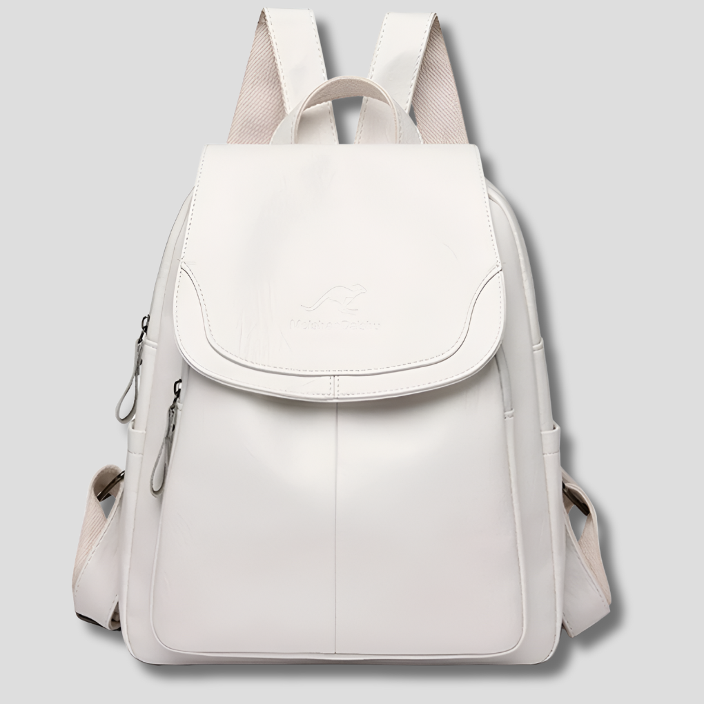Stylish Anti-Theft Leather Backpack for Women