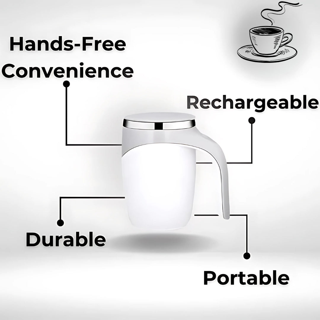Self-Stirring Mug with One-Button Operation