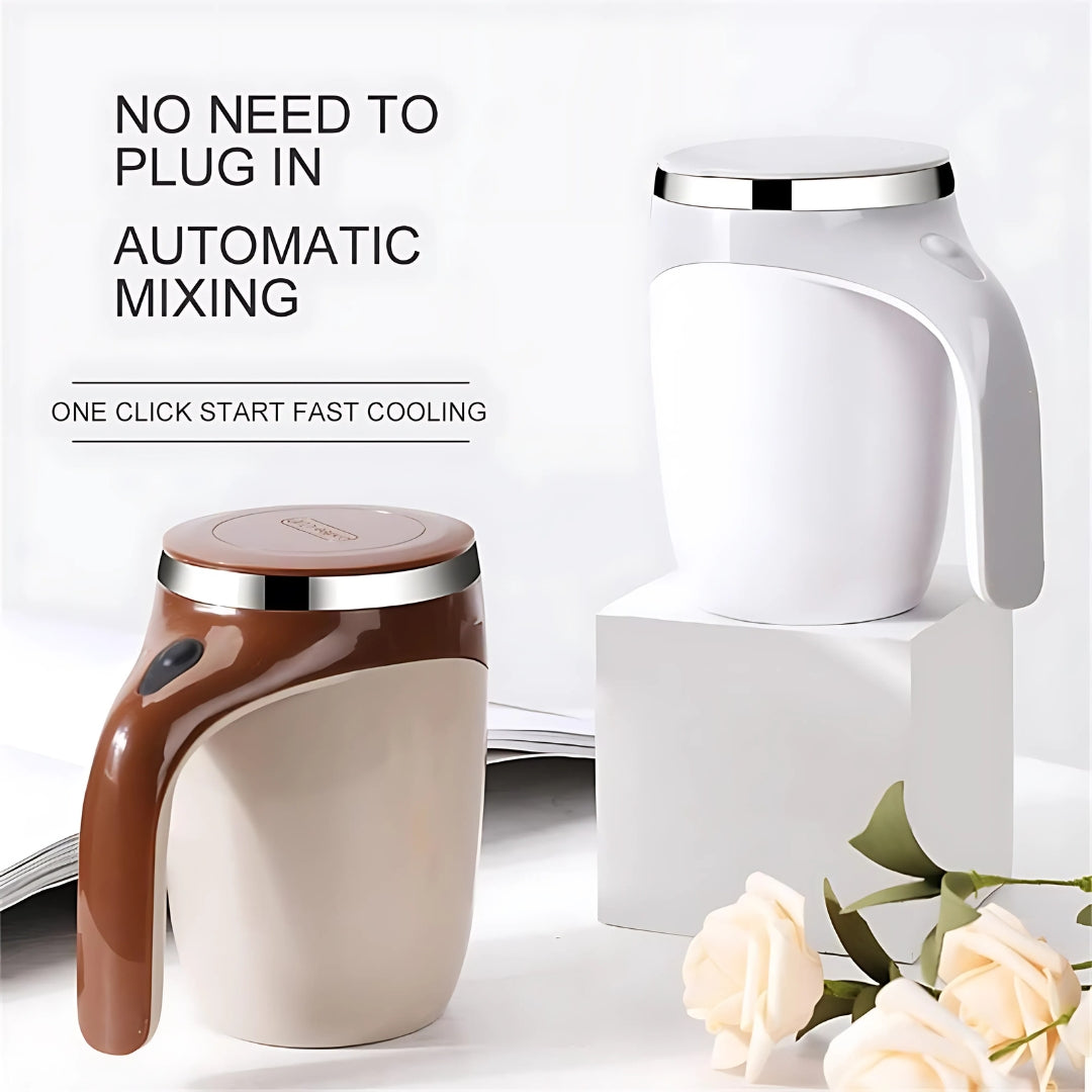 Self-Stirring Mug with One-Button Operation