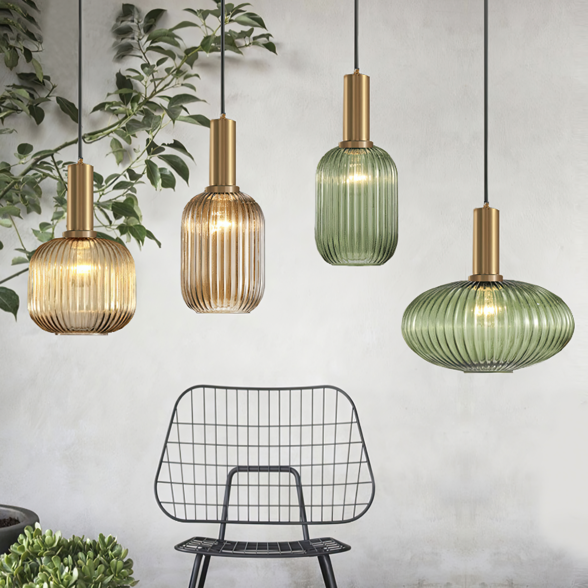 Colorful Glass Pendant Lights for Home Decor