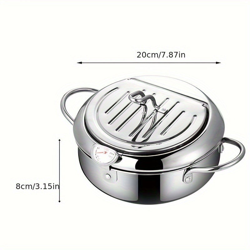 Stainless Steel Deep Fryer with Temperature Control