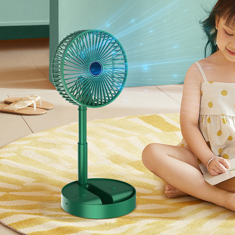 Telescopic Folding Table Fan with Adjustable Height