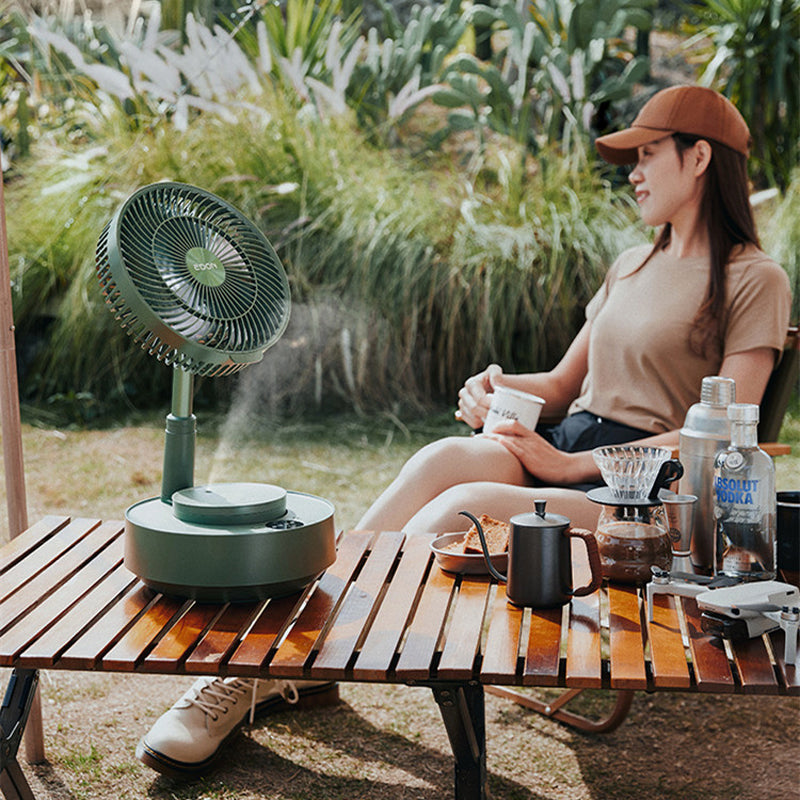 Telescopic Folding Table Fan with Adjustable Height