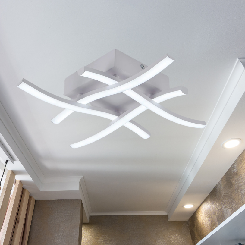 Criss-cross Style Dimmable LED Ceiling Light with 3 Color Modes