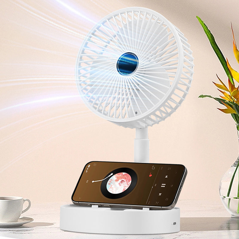 Telescopic Folding Table Fan with Adjustable Height