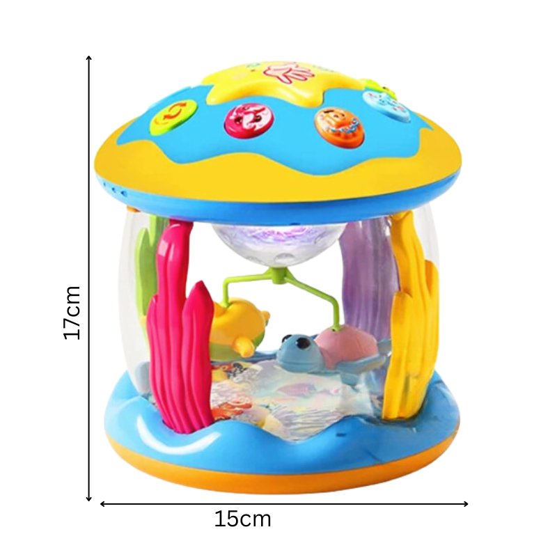 Sensory Baby Drum Toy with Lights and Music