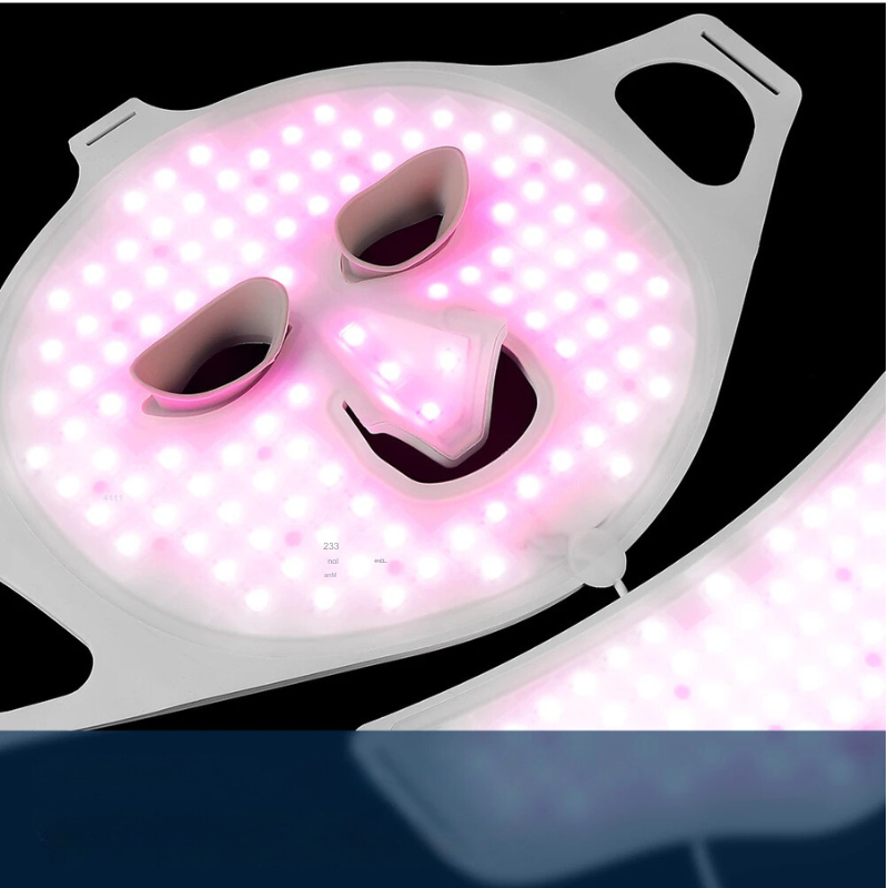 7-Color LED Light Therapy Face Mask with Adjustable Straps