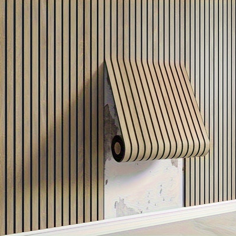 Self-Adhesive 3D PVC Wall Panels with Wood Texture