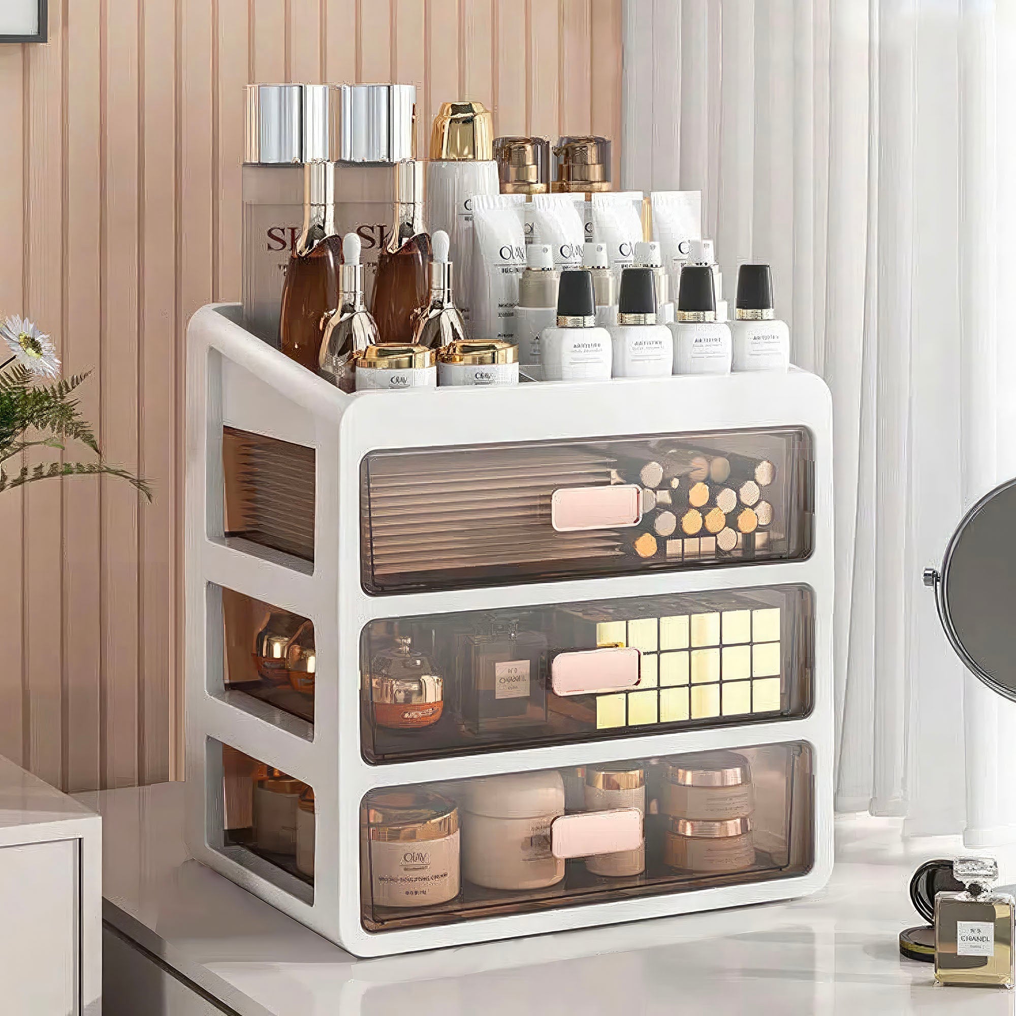 Makeup and Skincare Organizer with Compartments