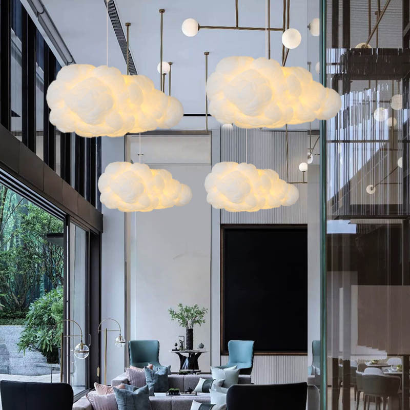 Modern Cloud Pendant Lamp with Dual Shade Design