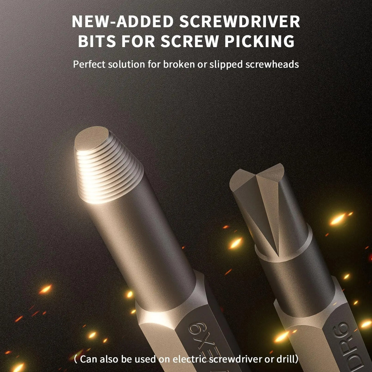 181-Piece Electric Screwdriver Set with Rechargeable Battery