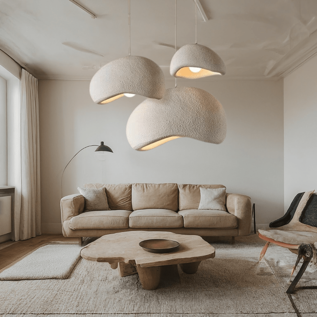 Nordic Pendant Lamp with Wabi Sabi Hanging Design
