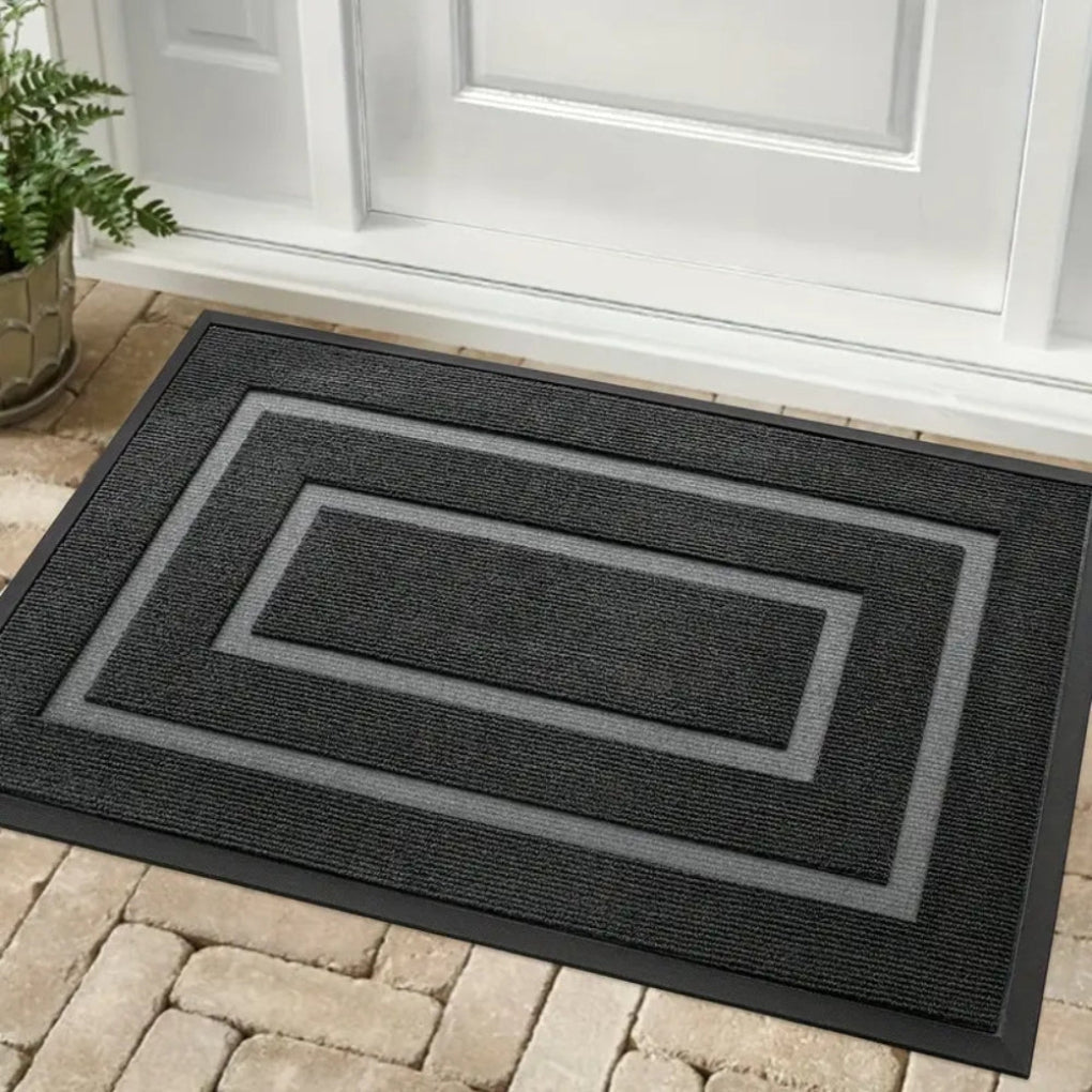 Retangular Waterproof Rubber Door Mat for Indoor and Outdoor Use