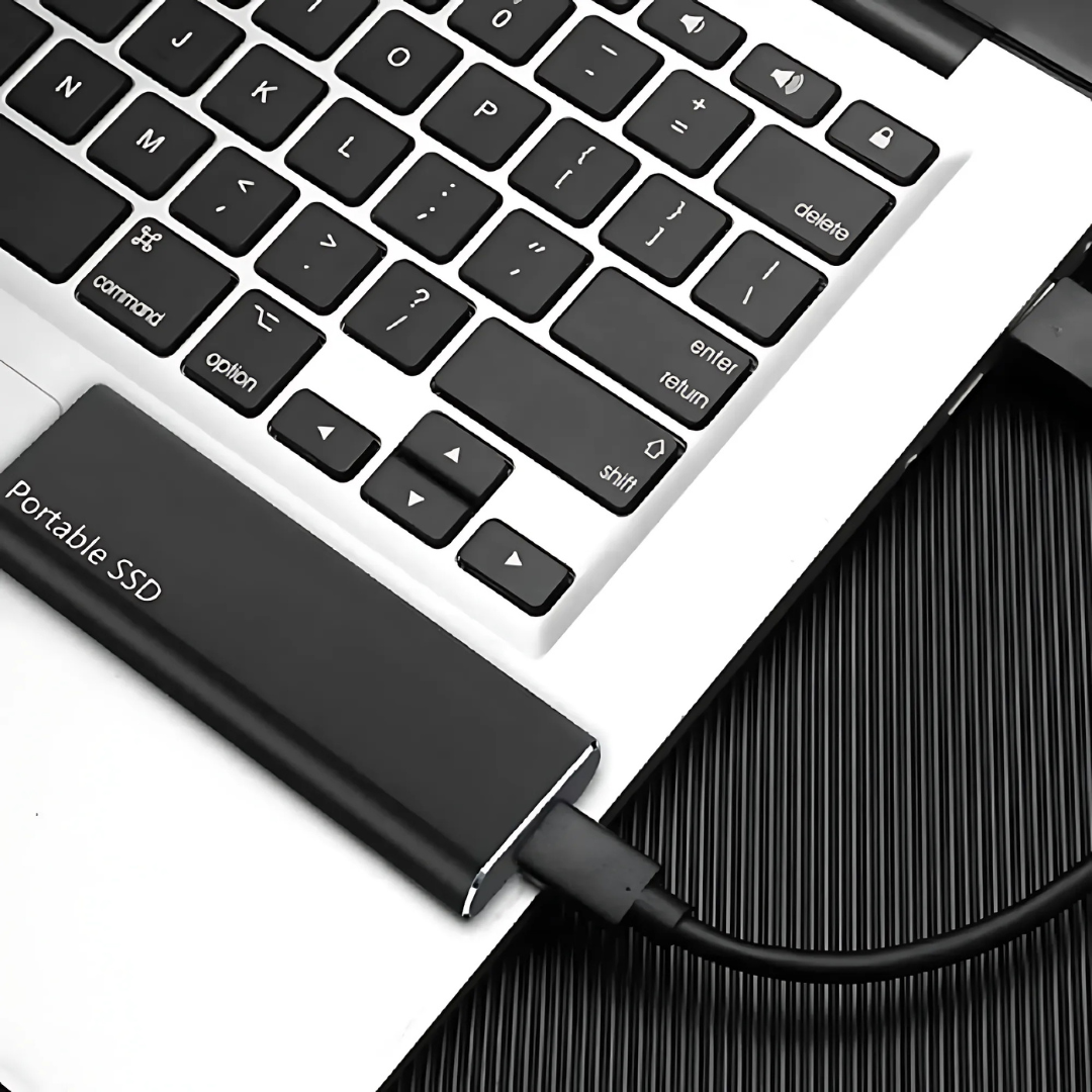 Slim 64GB External USB-C Hard Drive with Portable Design