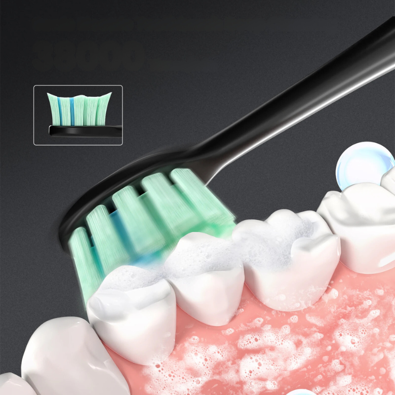 Rechargeable Electric Toothbrush with Multiple Brush Heads
