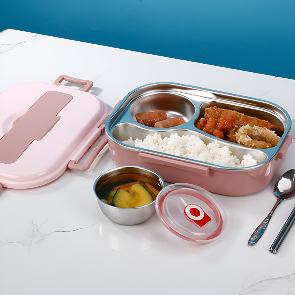 Thermal Lunch Box with Stainless Steel Construction