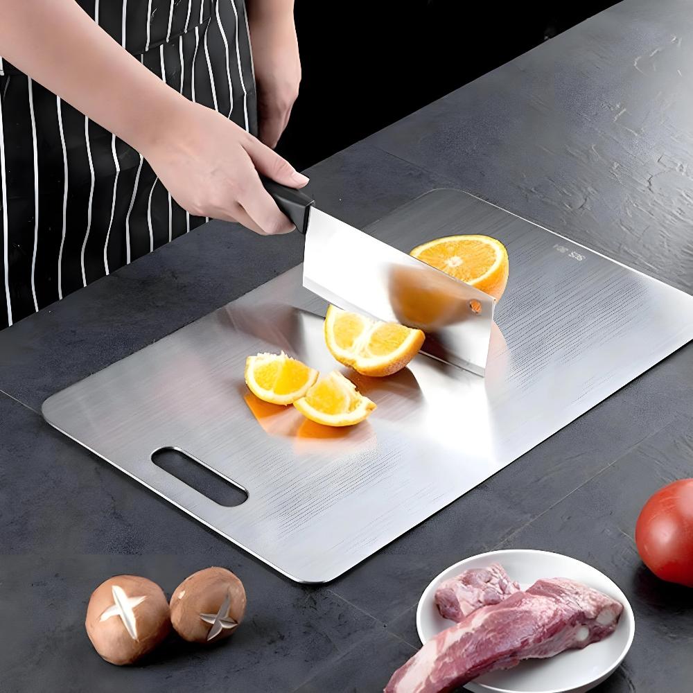 Stainless Steel Cutting Board for Hygienic Food Prep