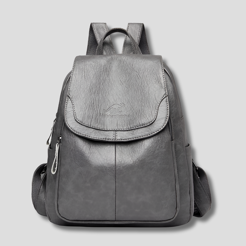 Stylish Anti-Theft Leather Backpack for Women