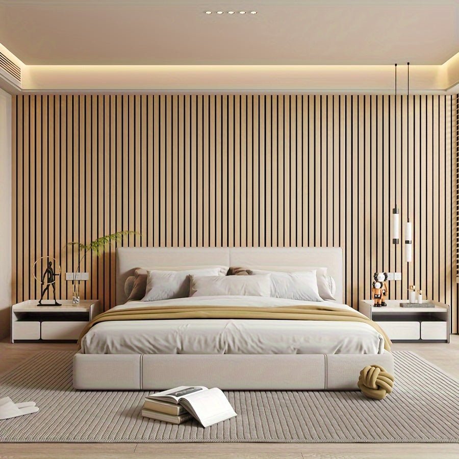 Self-Adhesive 3D PVC Wall Panels with Wood Texture