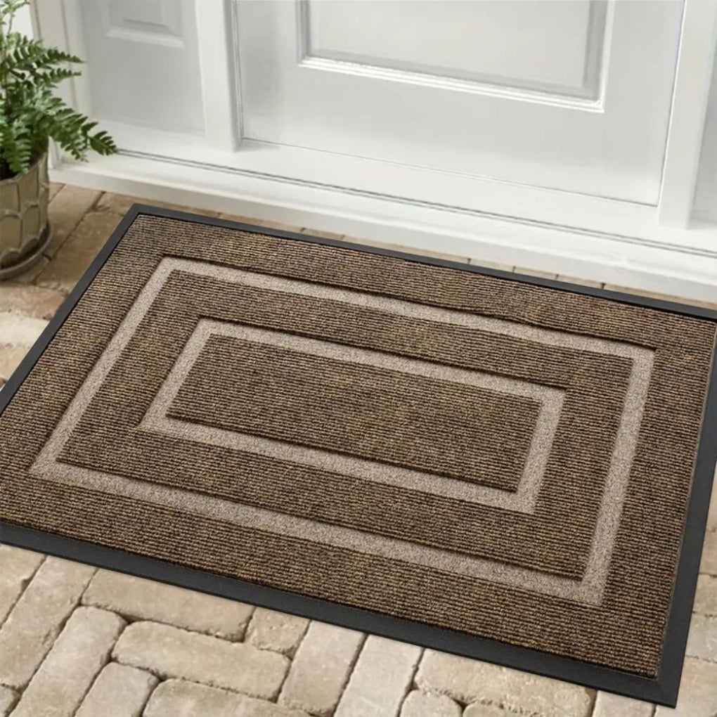 Retangular Waterproof Rubber Door Mat for Indoor and Outdoor Use