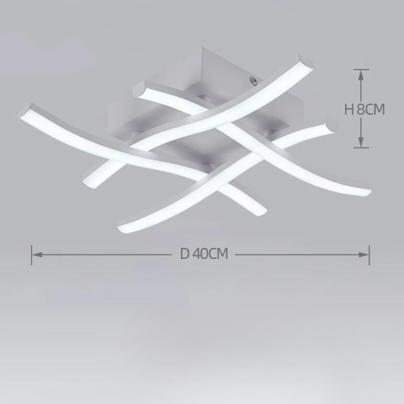 Criss-cross Style Dimmable LED Ceiling Light with 3 Color Modes