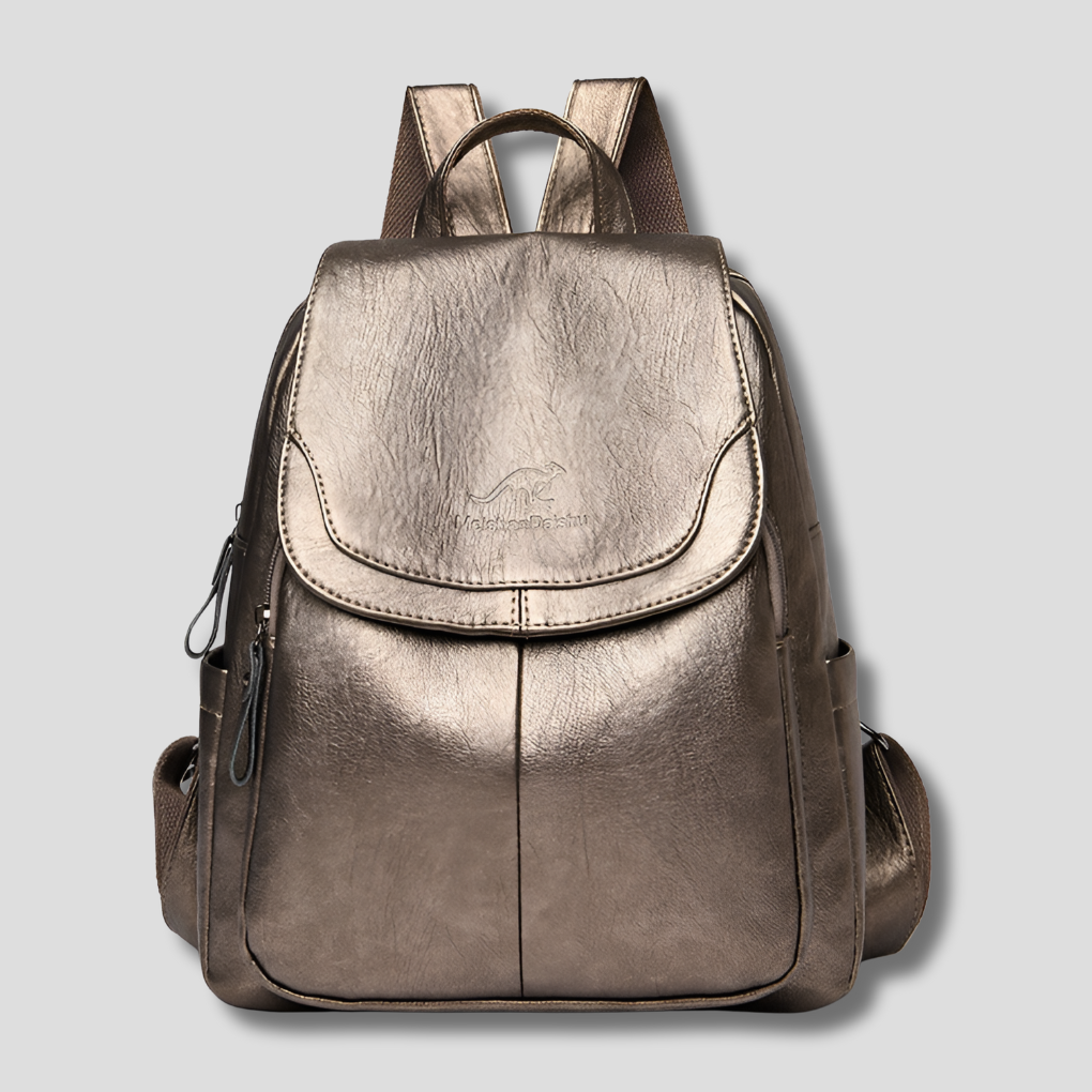 Stylish Anti-Theft Leather Backpack for Women