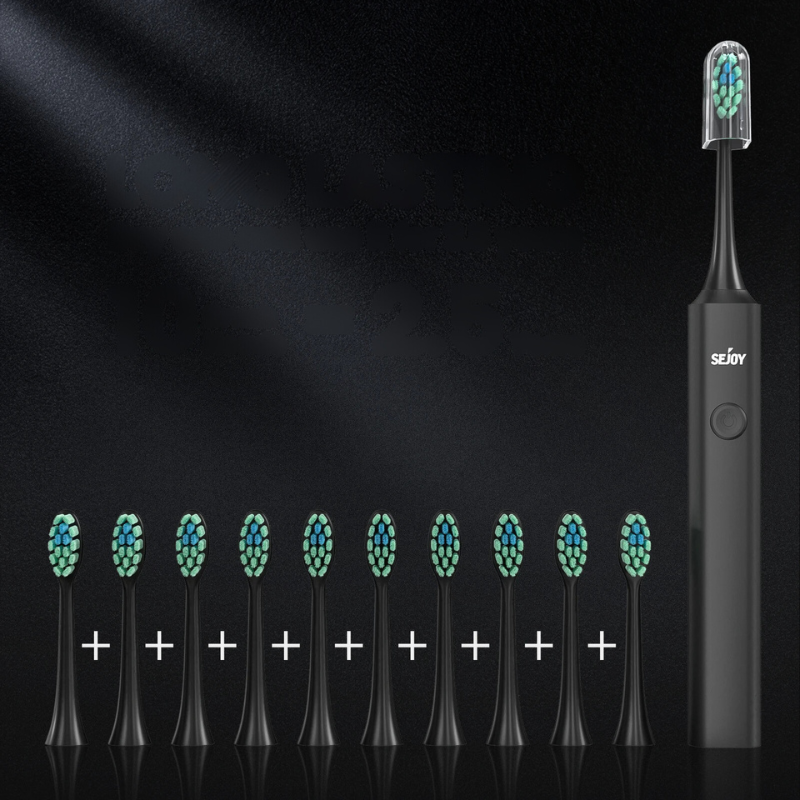 Rechargeable Electric Toothbrush with Multiple Brush Heads