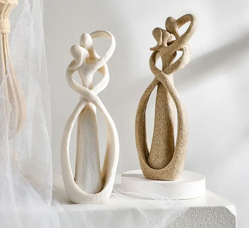 Eternal Embrace Sculpture - Abstract Home Decor