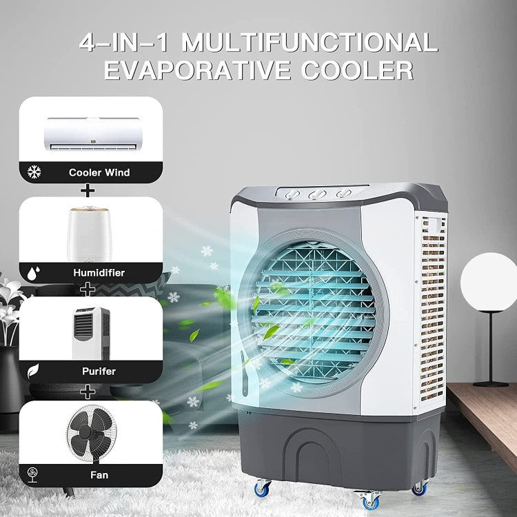 Industrial 4-in-1 Evaporative Air Cooler with 45L Tank