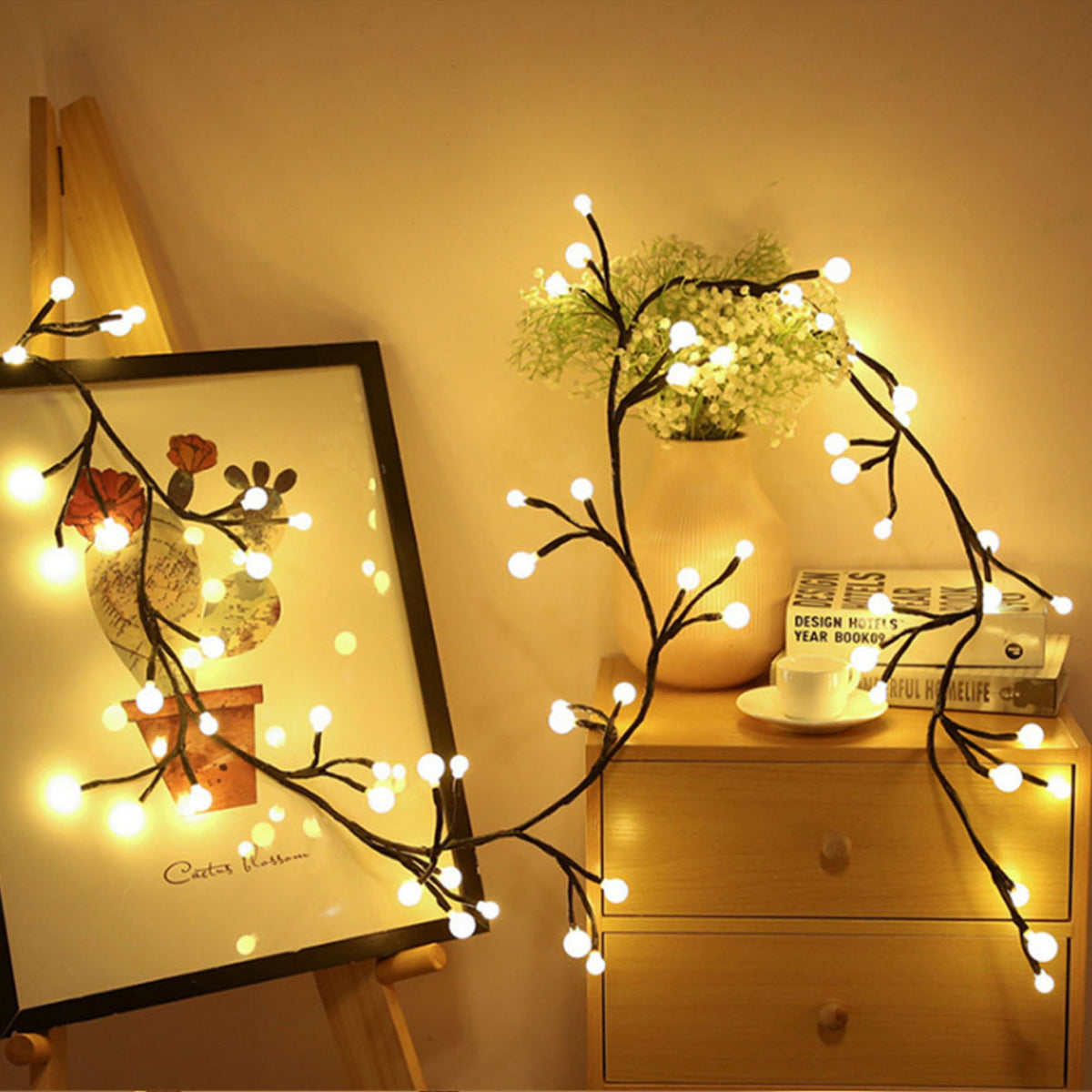 Bendable Willow Branch Lights for Decorative Home