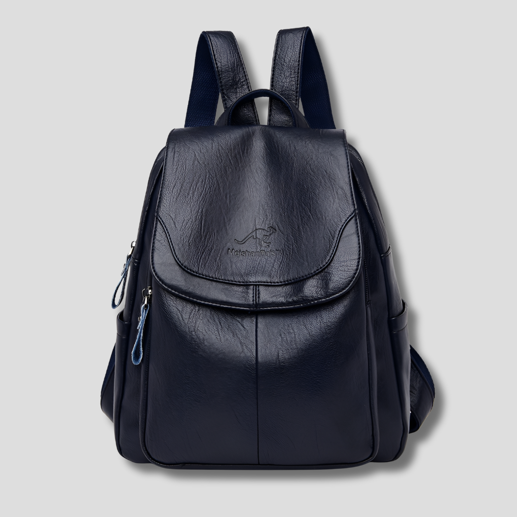 Stylish Anti-Theft Leather Backpack for Women