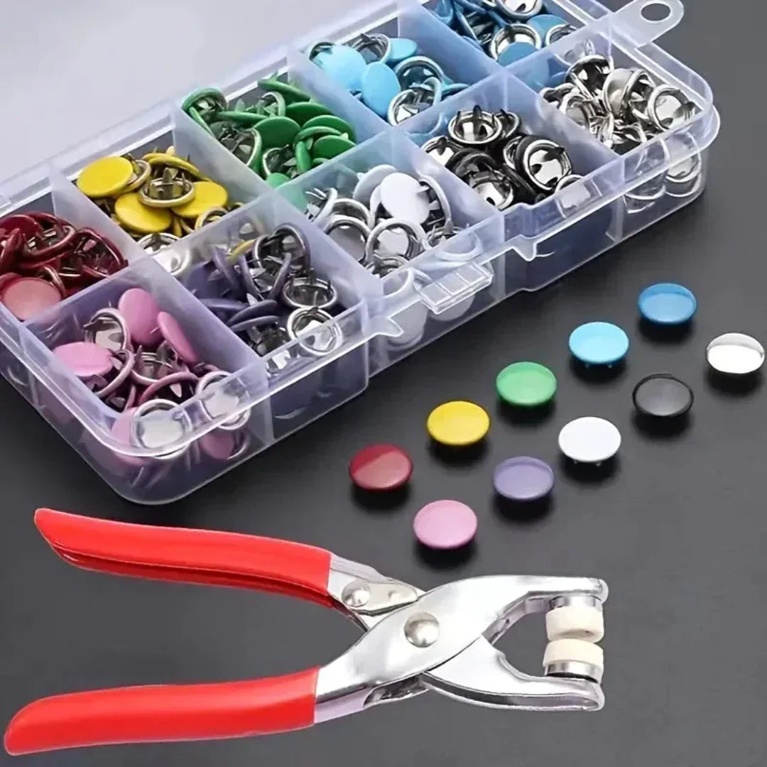 Snap Fastener Pliers Tool for Easy Button Installation