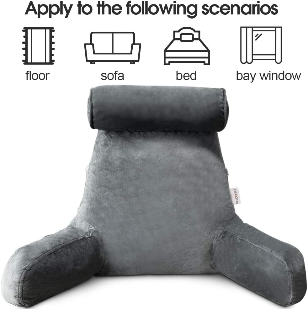 Reading Bed Pillow with Arm Support