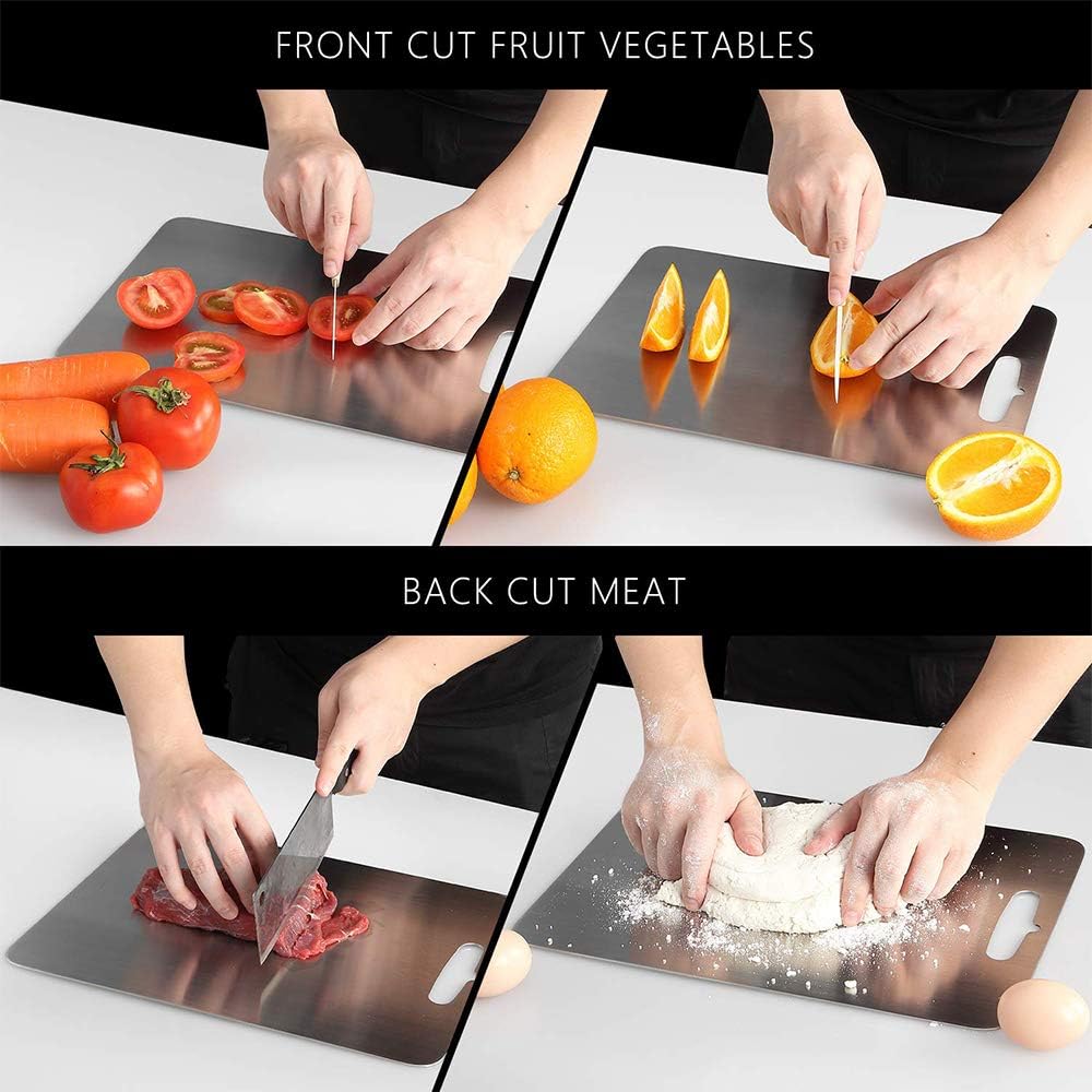 Stainless Steel Cutting Board with Handle