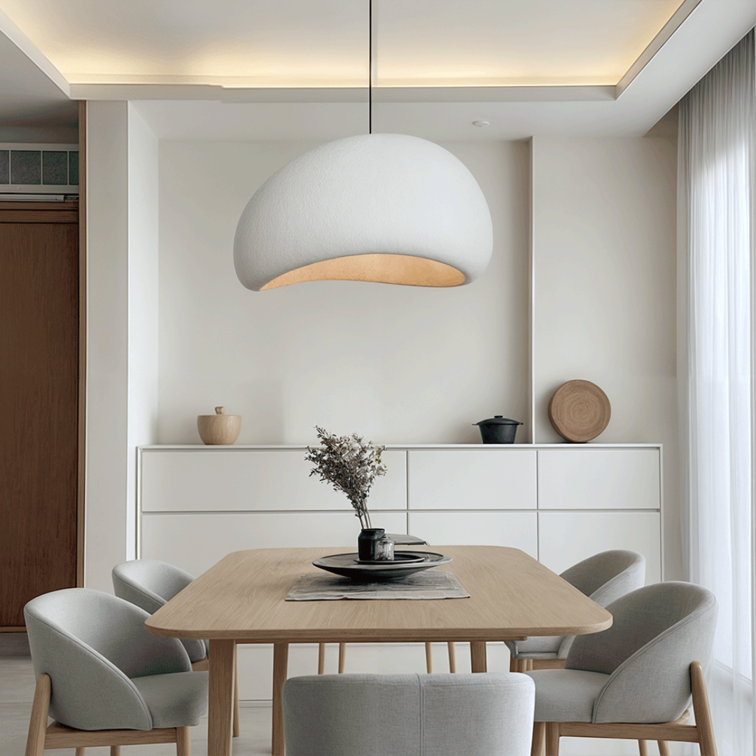 Nordic Pendant Lamp with Wabi Sabi Hanging Design