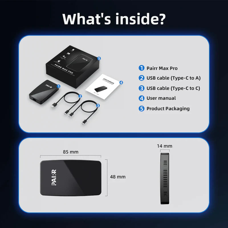 Wireless CarPlay Android Auto Box with Streaming