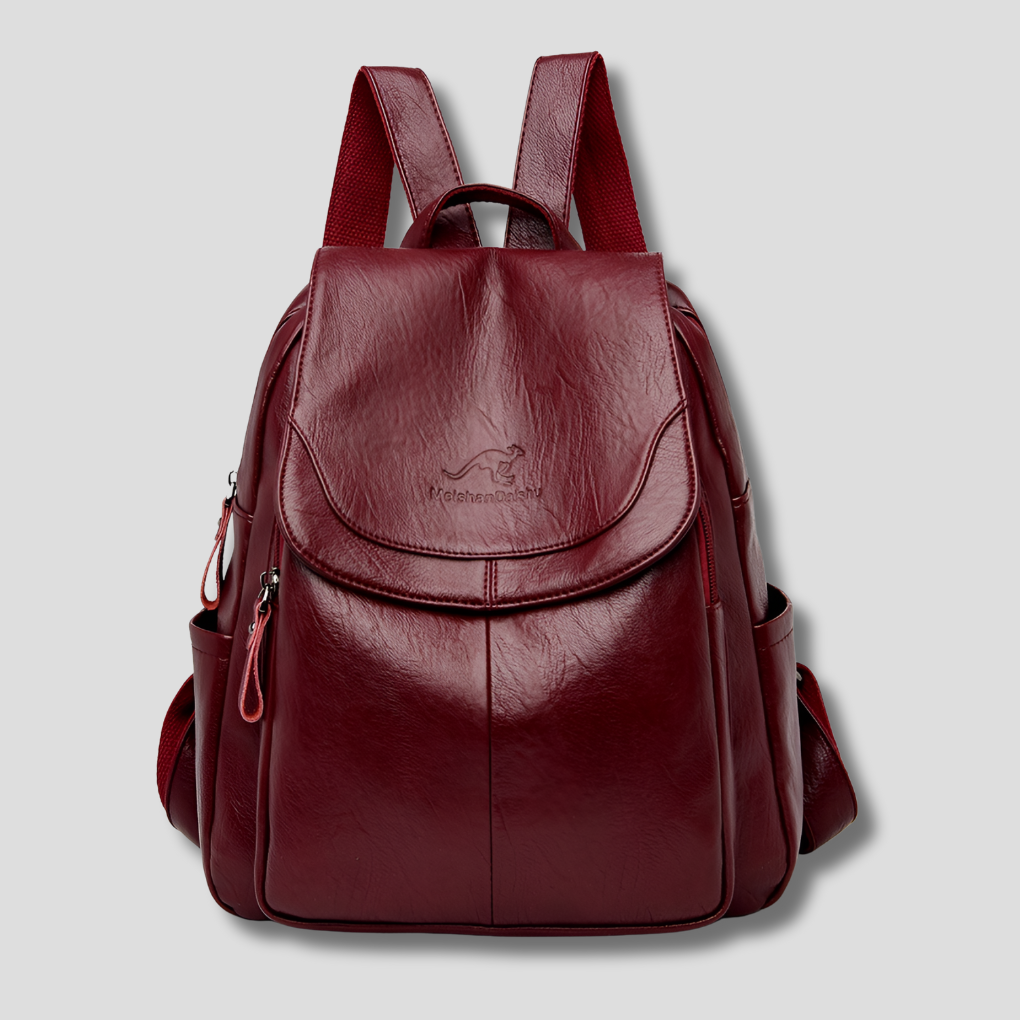 Stylish Anti-Theft Leather Backpack for Women
